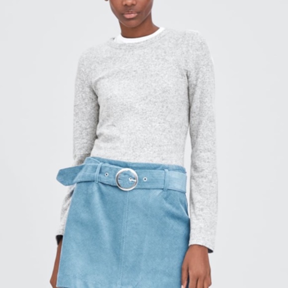 Zara Sweaters - ZARA SOFT FEEL GREY SWEATSHIRT Zara Sweaters - ZARA SOFT FEEL GREY SWEATSHIRT